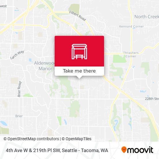4th Ave W & 219th Pl SW map