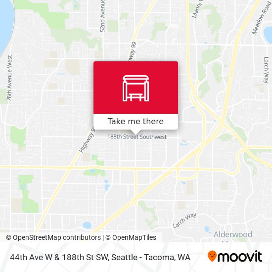 Mapa de 44th Ave W & 188th St SW