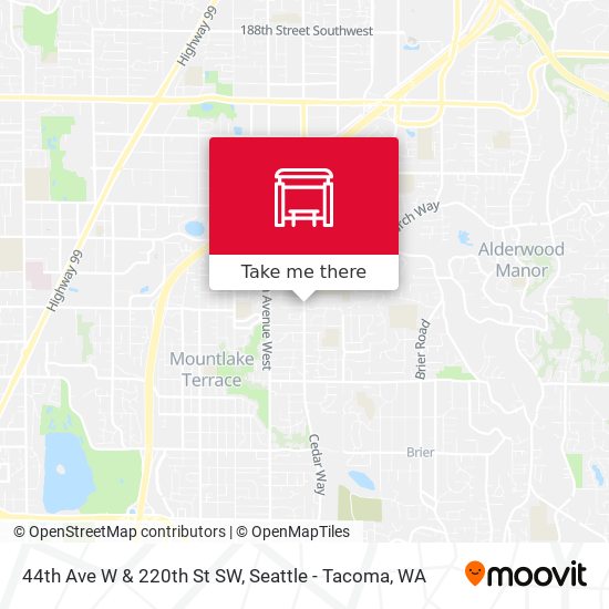 Mapa de 44th Ave W & 220th St SW