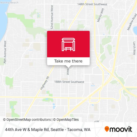 Mapa de 44th Ave W & Maple Rd