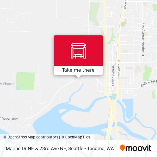 Marine Dr NE & 23rd Ave NE map