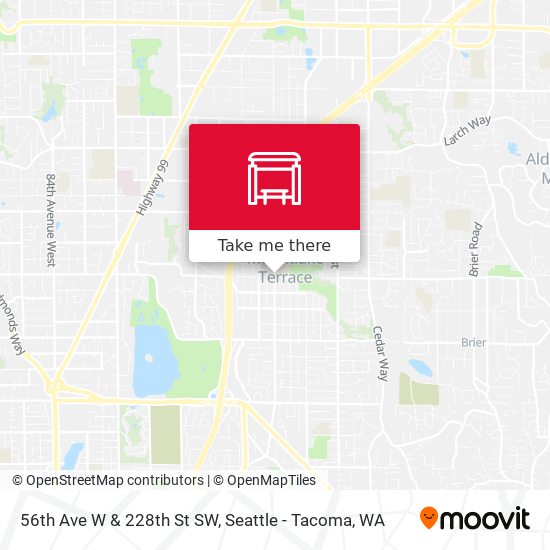 56th Ave W & 228th St SW map