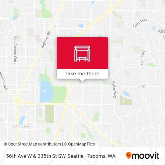 56th Ave W & 235th St SW map