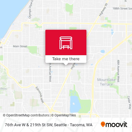 76th Ave W & 219th St SW map