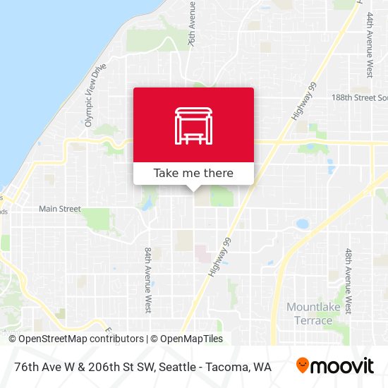 Mapa de 76th Ave W & 206th St SW