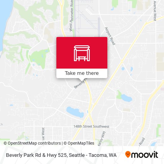 Beverly Park Rd & Hwy 525 map