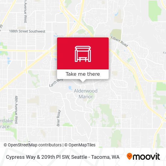 Cypress Way & 209th Pl SW map