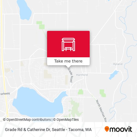 Grade Rd & Catherine Dr map