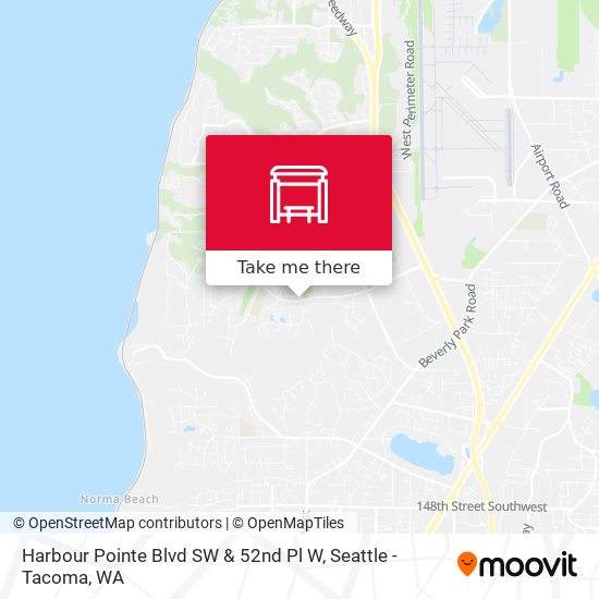 Harbour Pointe Blvd SW & 52nd Pl W map