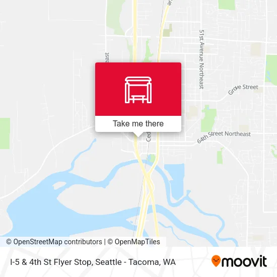 Mapa de I-5 & 4th St Flyer Stop