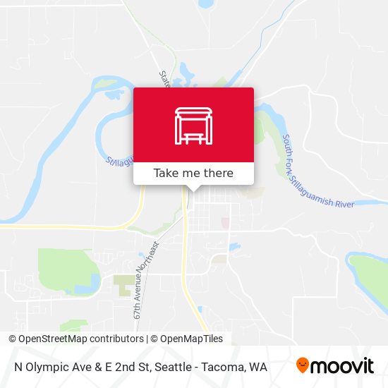 Mapa de N Olympic Ave & E 2nd St
