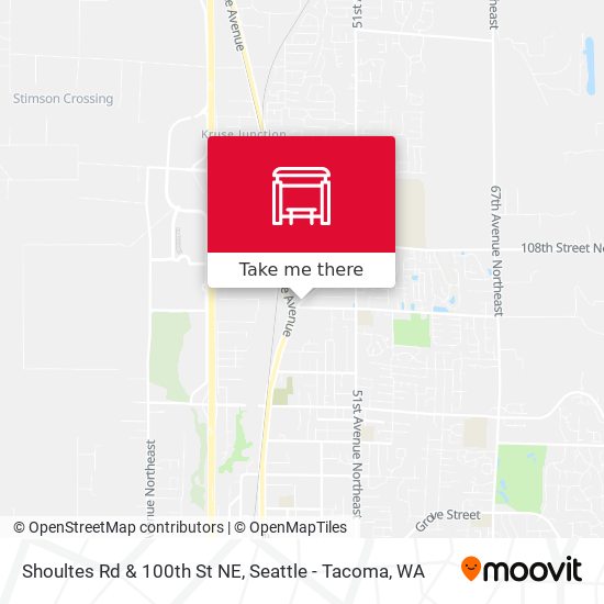 Shoultes Rd & 100th St NE map