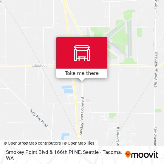 Smokey Point Blvd & 166th Pl NE map