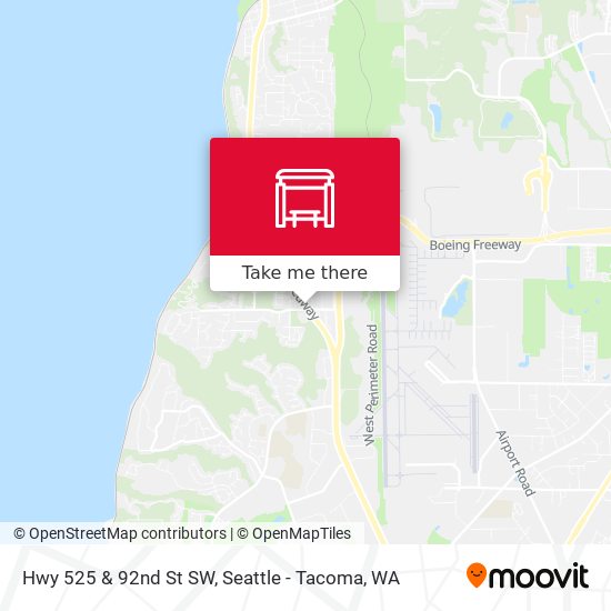 Hwy 525 & 92nd St SW map