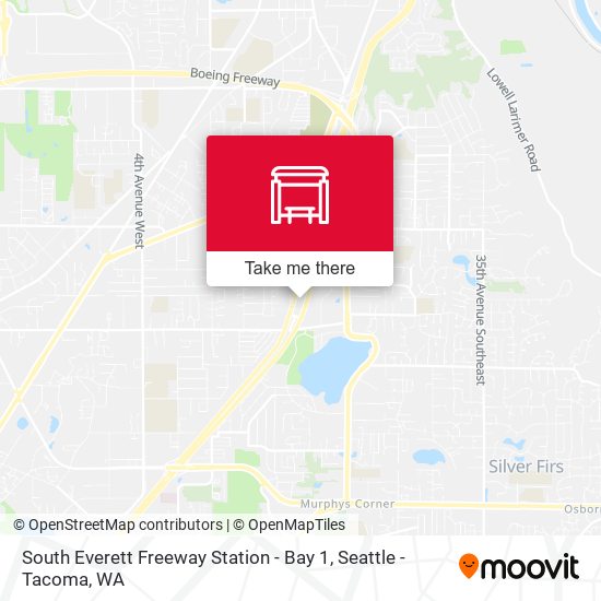 Mapa de South Everett Freeway Station - Bay 1