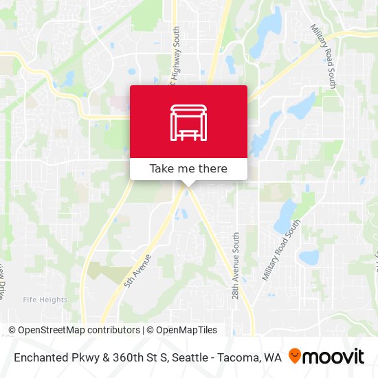 Enchanted Pkwy & 360th St S map