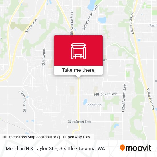 Meridian N & Taylor St E map