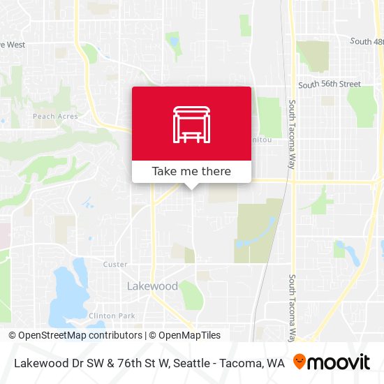 Lakewood Dr SW & 76th St W map