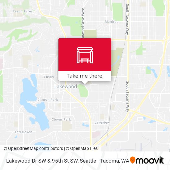 Mapa de Lakewood Dr SW & 95th St SW