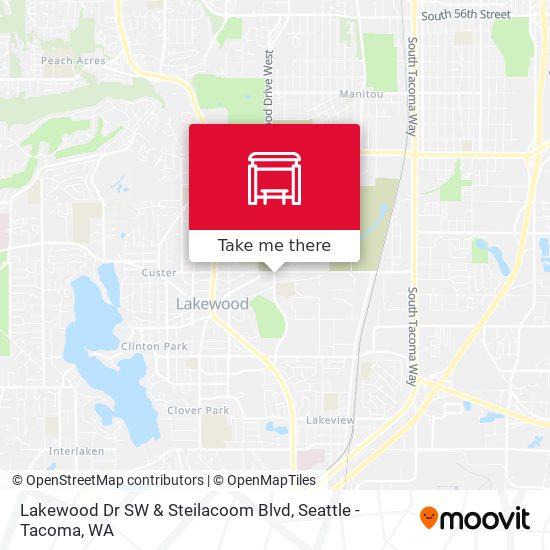 Lakewood Dr SW & Steilacoom Blvd map