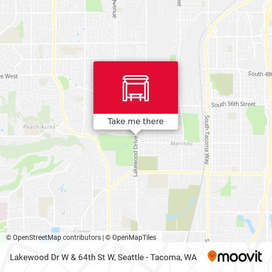 Mapa de Lakewood Dr W & 64th St W