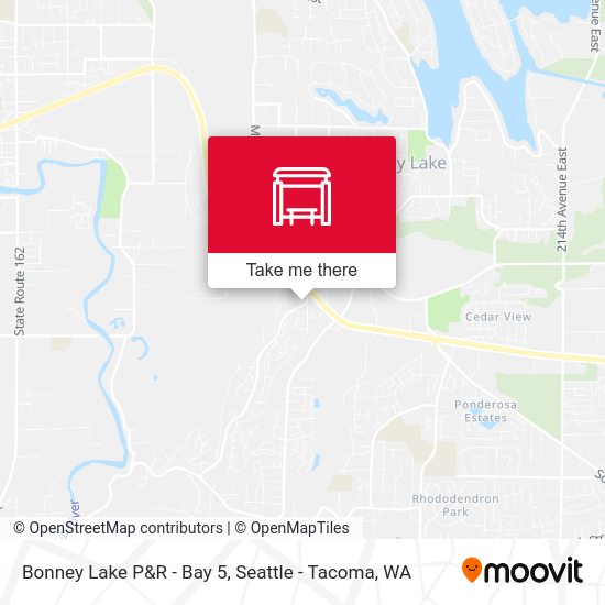 Mapa de Bonney Lake P&R - Bay 5