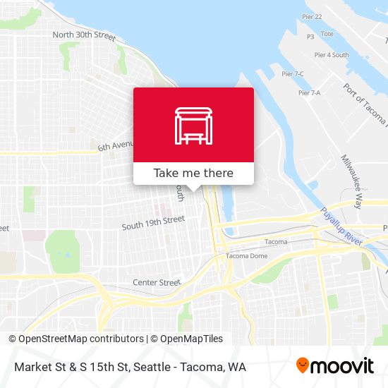 Market St & S 15th St map