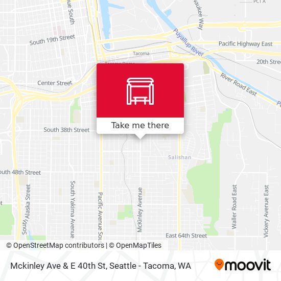 Mckinley Ave & E 40th St map
