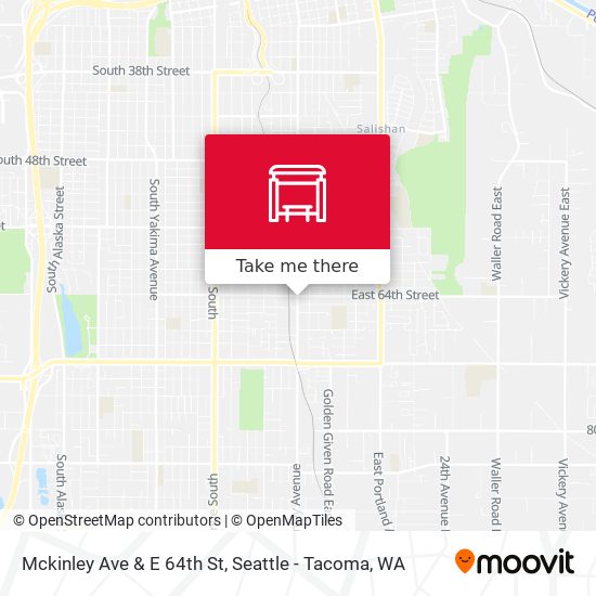 Mckinley Ave & E 64th St map