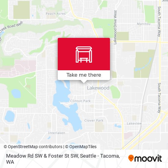 Mapa de Meadow Rd SW & Foster St SW