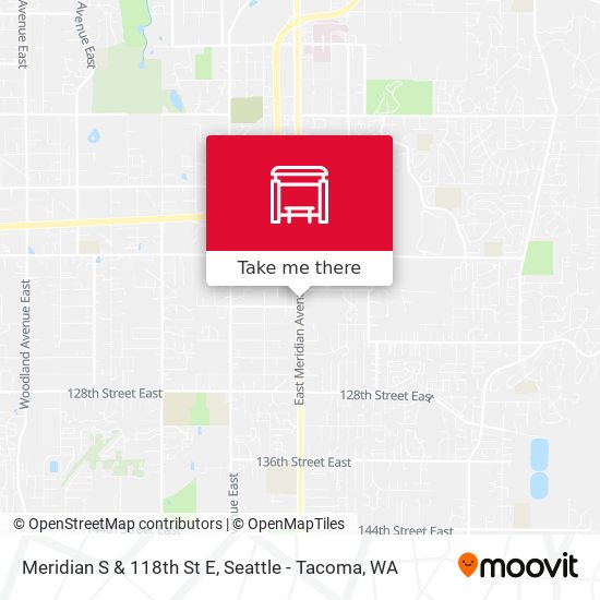 Meridian S & 118th St E map