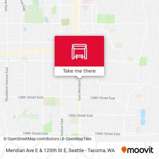 Mapa de Meridian Ave E & 120th St E