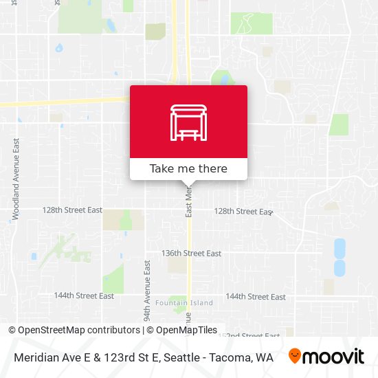 Mapa de Meridian Ave E & 123rd St E