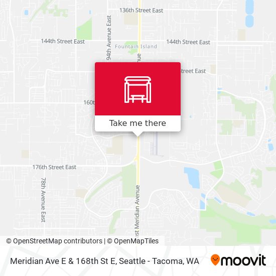 Mapa de Meridian Ave E & 168th St E