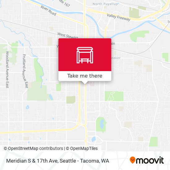 Mapa de Meridian S & 17th Ave