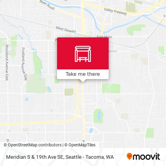 Meridian S & 19th Ave SE map