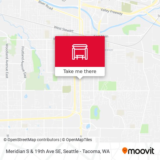 Meridian S & 19th Ave SE map