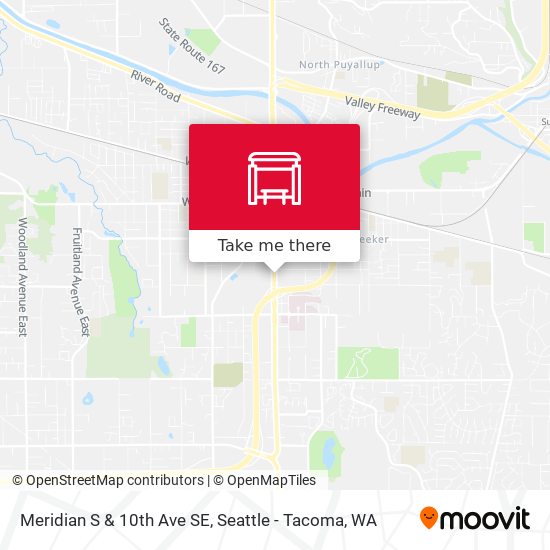 Meridian S & 10th Ave SE map
