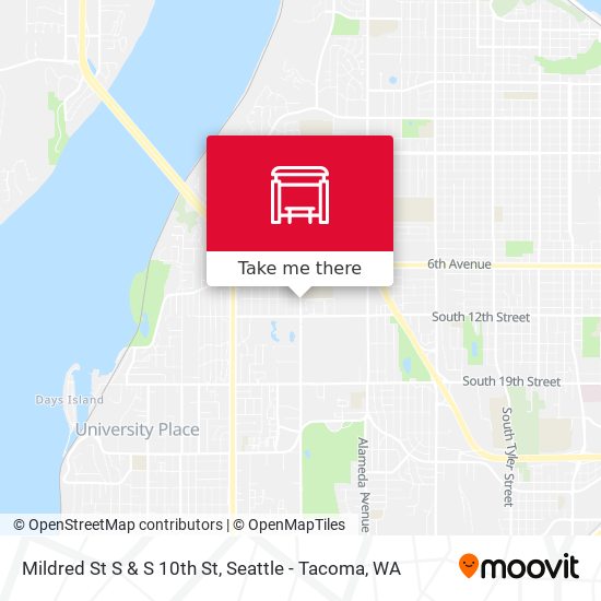 Mapa de Mildred St S & S 10th St