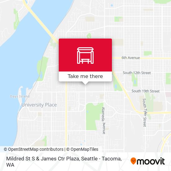 Mapa de Mildred St S & James Ctr Plaza