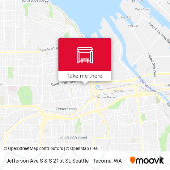Jefferson Ave S & S 21st St map