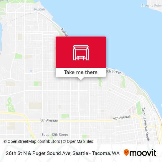 26th St N & Puget Sound Ave map