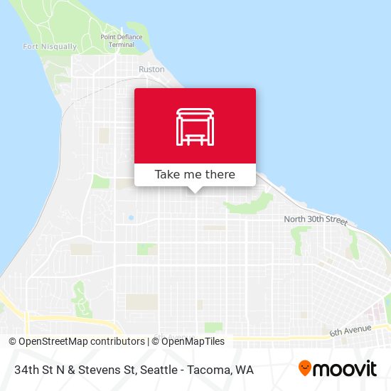 34th St N & Stevens St map