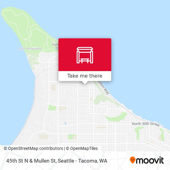 45th St N & Mullen St map