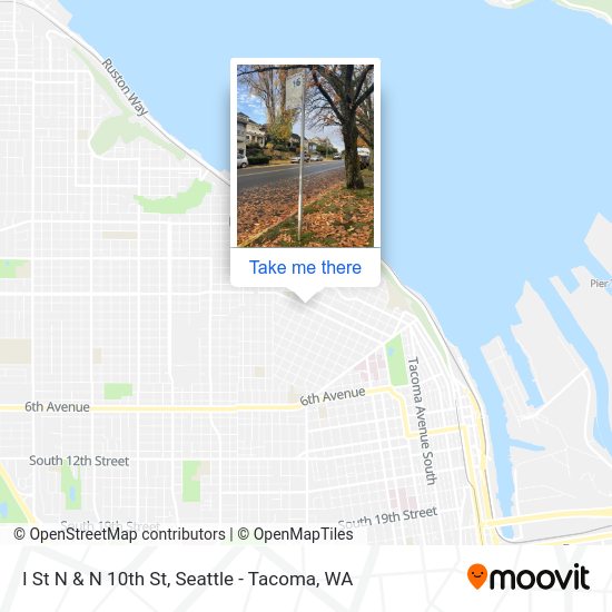 Mapa de I St N & N 10th St