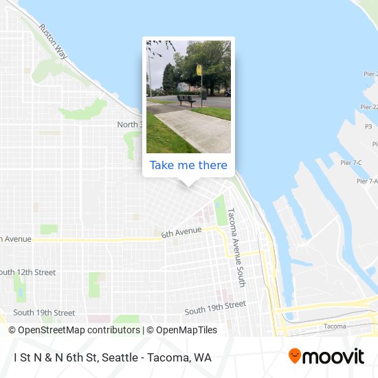 I St N & N 6th St map