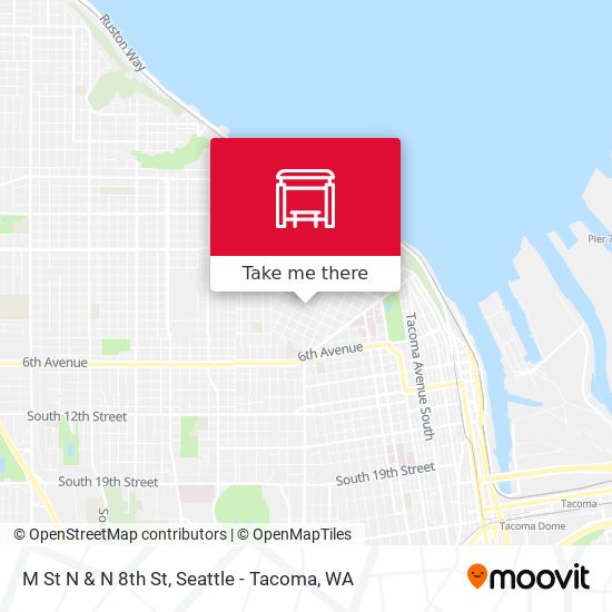 M St N & N 8th St map