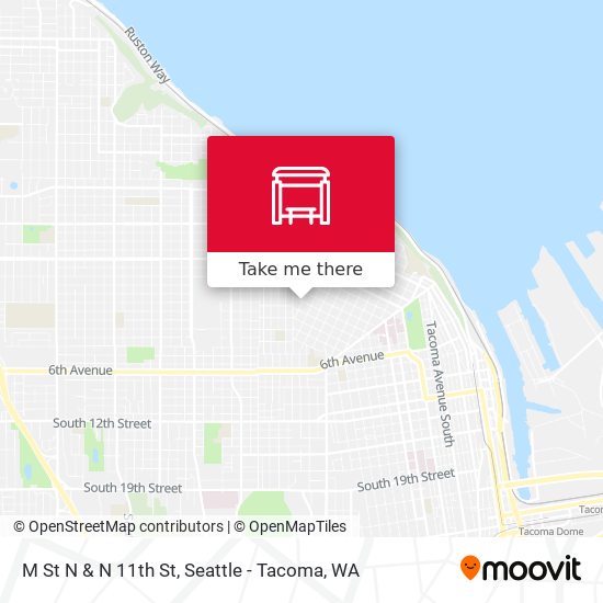 M St N & N 11th St map