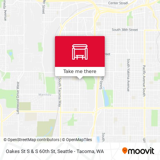 Mapa de Oakes St S & S 60th St