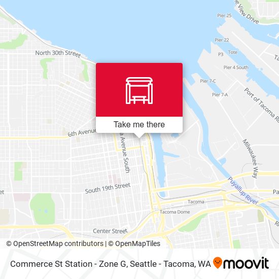 Commerce St Station - Zone G map